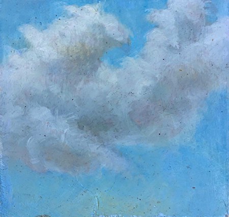 Cloud #3
3x3in oil on wood $100