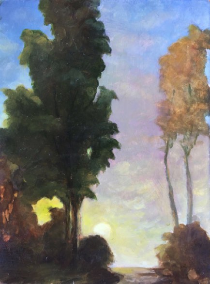 Dusk #2
6x8in oil on wood $400