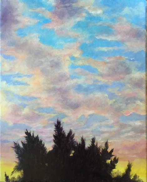 Dusk #4
7x9in oil on wood $550